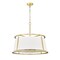 Z-Lite Lenyx Pendant Chandelier, 6-Light, 26 In.W x 26 In.L x 23.5 In.H, Rubbed Brass/White 1935-26RB - alternate 8